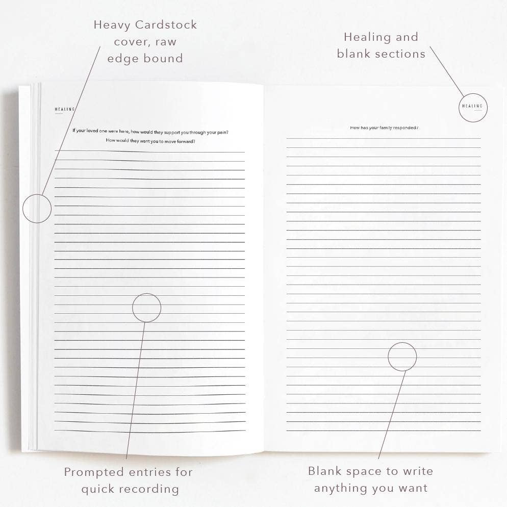 Promptly Journals - Vendita all'ingrosso Diari/agende - My Grief Journal: Un percorso di guarigione - Regalo per donne color grano5