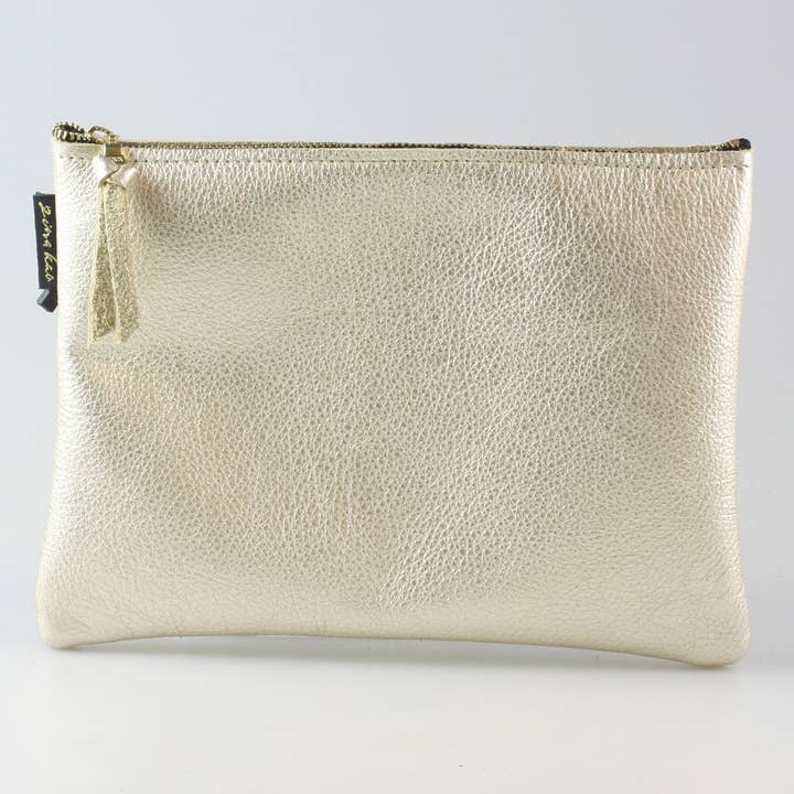 Zina Kao Exclusives - Wholesale Pouch - Women's - Metallic Everyday Pouch: 4 sizes! Ginger/Monroe/Carter++