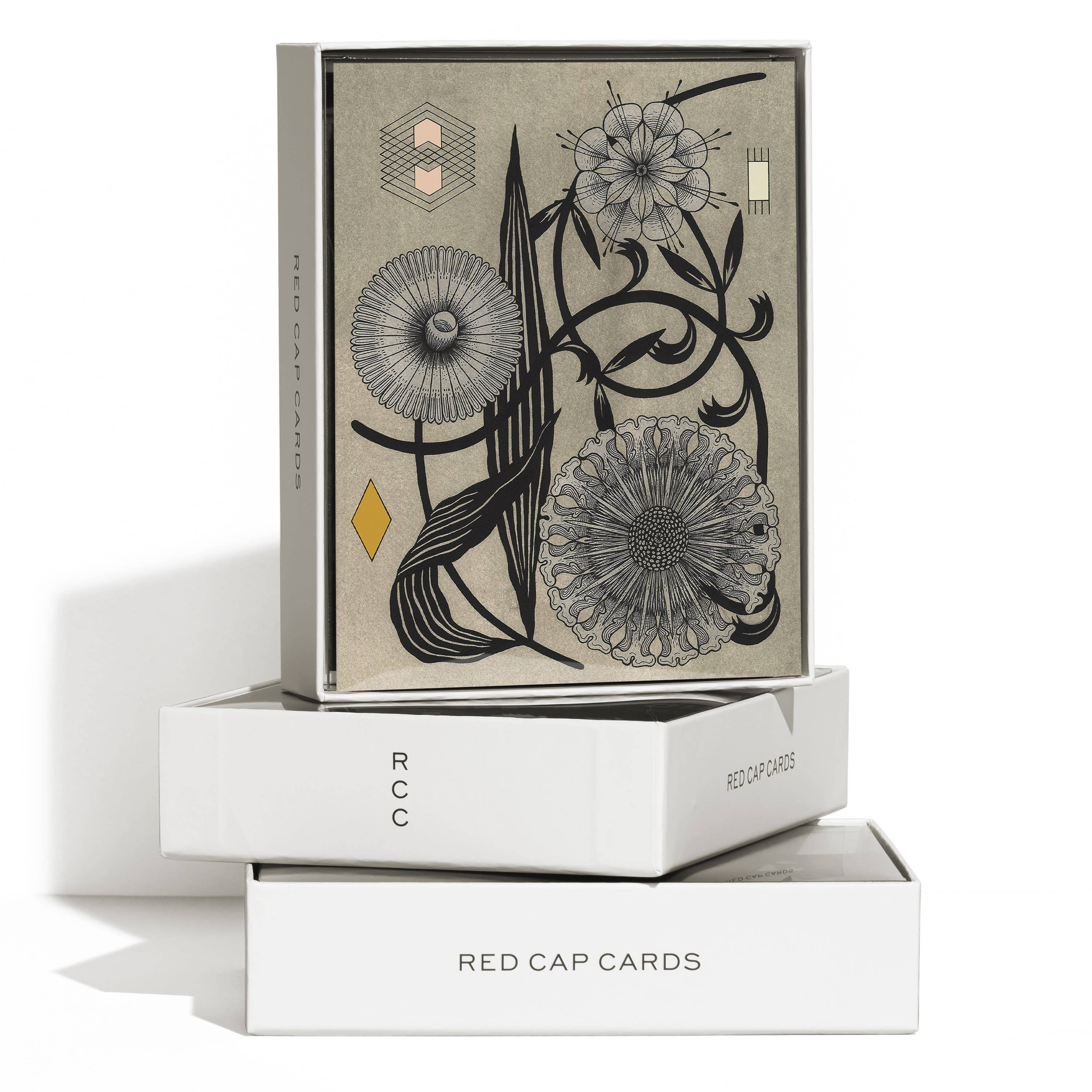 Red Cap Cards - Wholesale Everyday Greeting Card - Floral Geometry everyday greeting card2