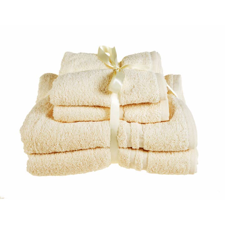 Allure Bath Fashions – wholesale Towel set – Hotel Essentials Cotton Four Piece Towel Set - Ribbon Tied