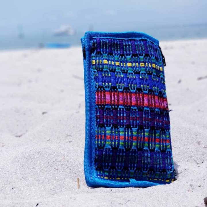 Pichincha - Wholesale Eyewear Cases & Holders - Women's - Woven Striped Guatemalan Eyeglasses Pouch Soft Case w/ Strap1