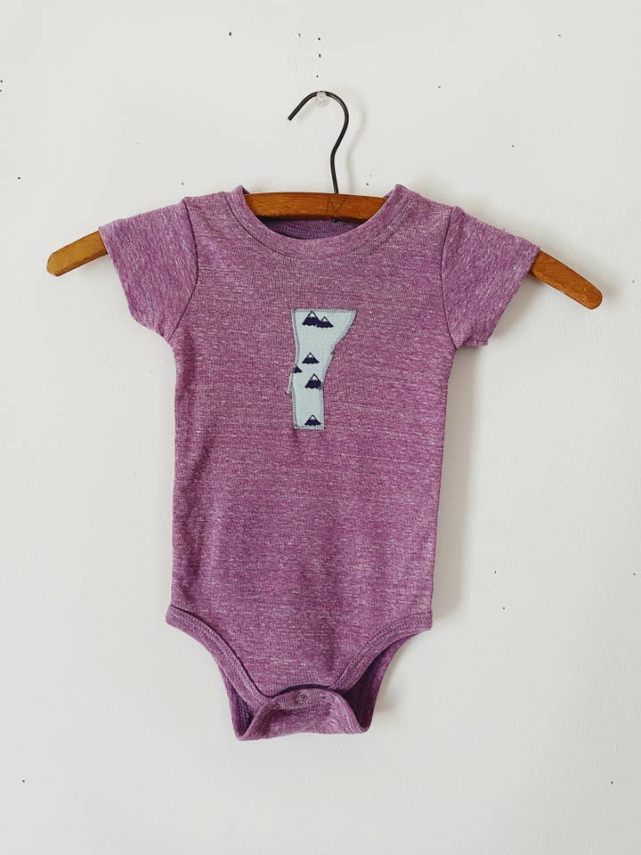 Vermont Tribe – wholesale Bodysuit (non-footed) – Baby – Vermont Baby Bodysuit - Purple1
