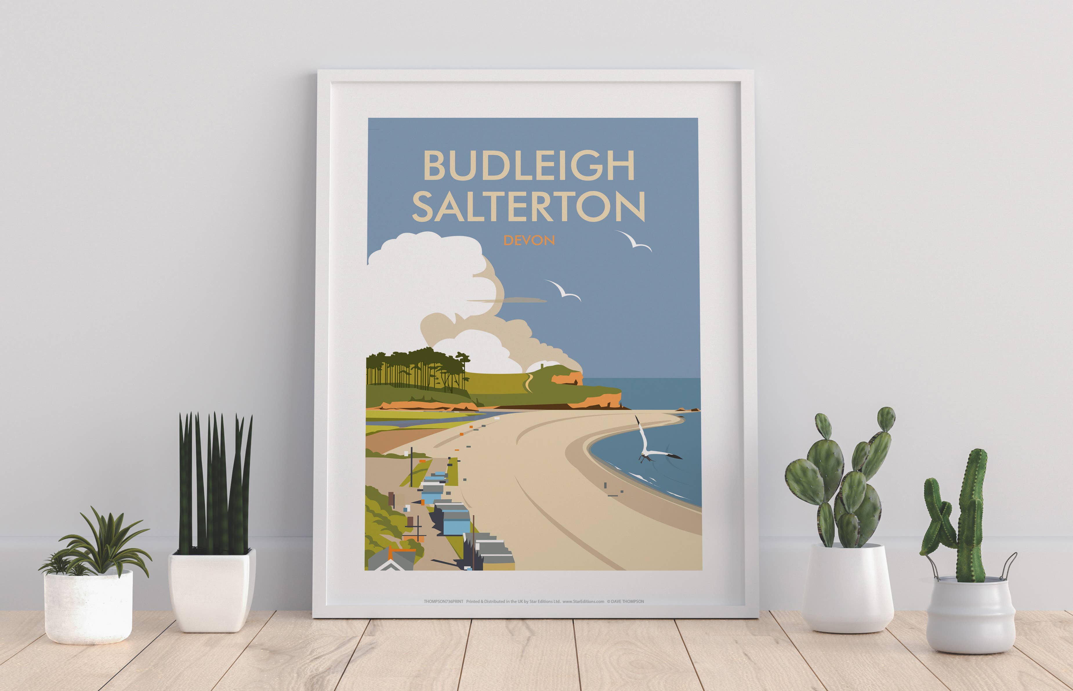 Star Editions - Wholesale Art Print - Budleigh Salterton, Devon By Artist Dave Thompson Art Print0