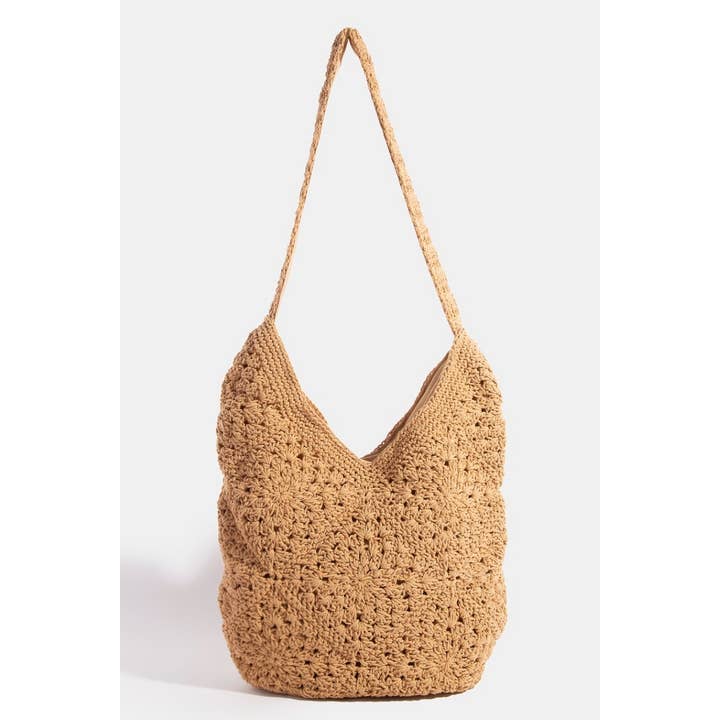 Collections by Fame Accessories - Venta al por mayor Bolsa de asa- Mujer - Bolso Hobo Trenzado Intricado