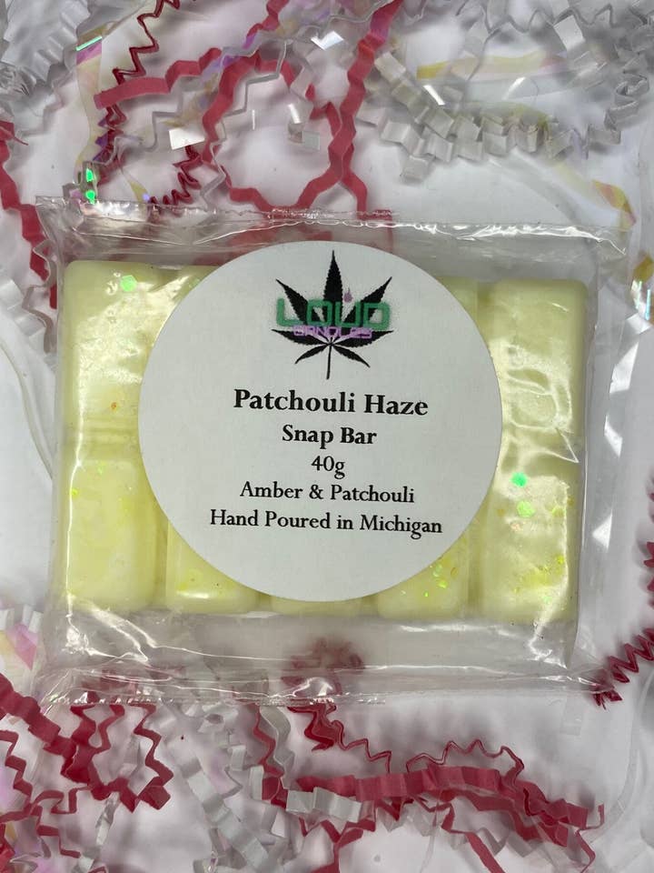 Patchouli Haze Snap Bar för wholesale av Loud Candle Company