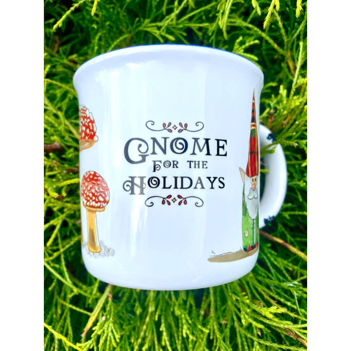 Sweetgum Studio - Wholesale Coffee Mug - Stoneware Distressed Mug with Blue Trim 14 oz.15