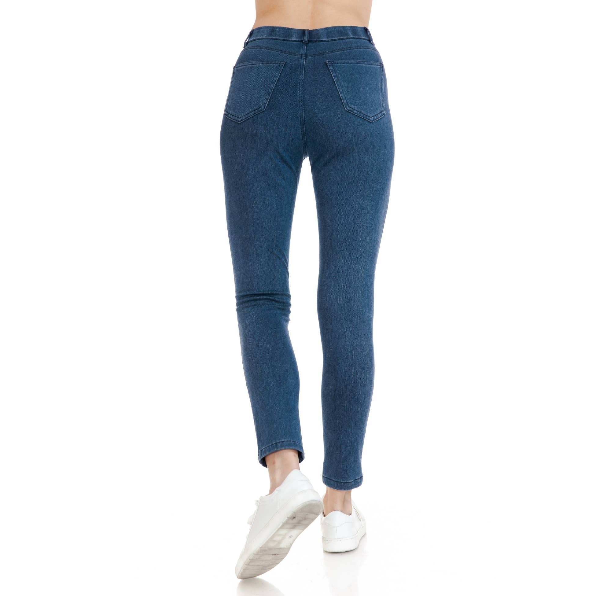 Leggings Depot – Großhandel Jeans – Damen – Jeggings in voller Länge mit Gesäßtaschen3