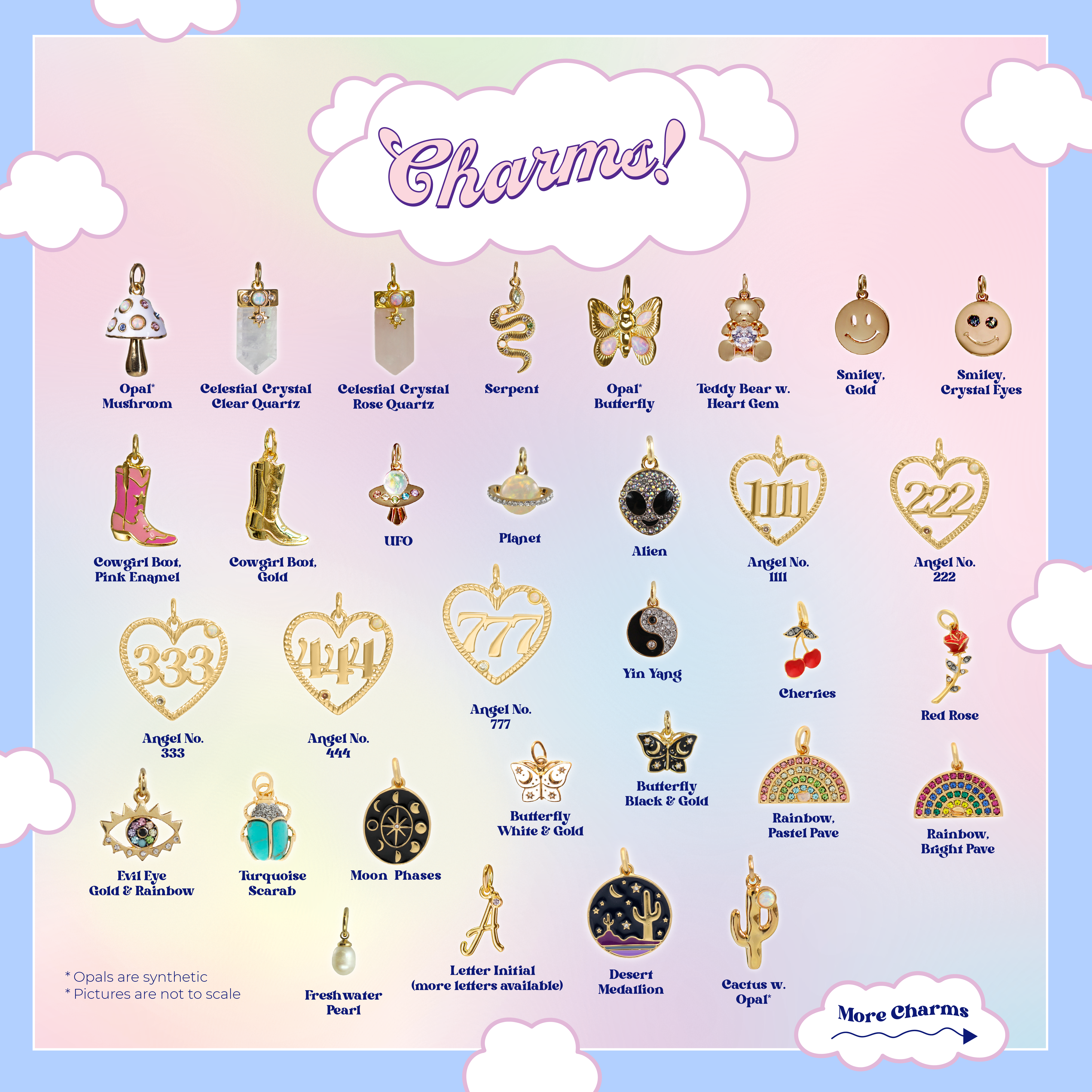 Wildflower + Co. - Wholesale Individual Charm/Pendant - Charms1