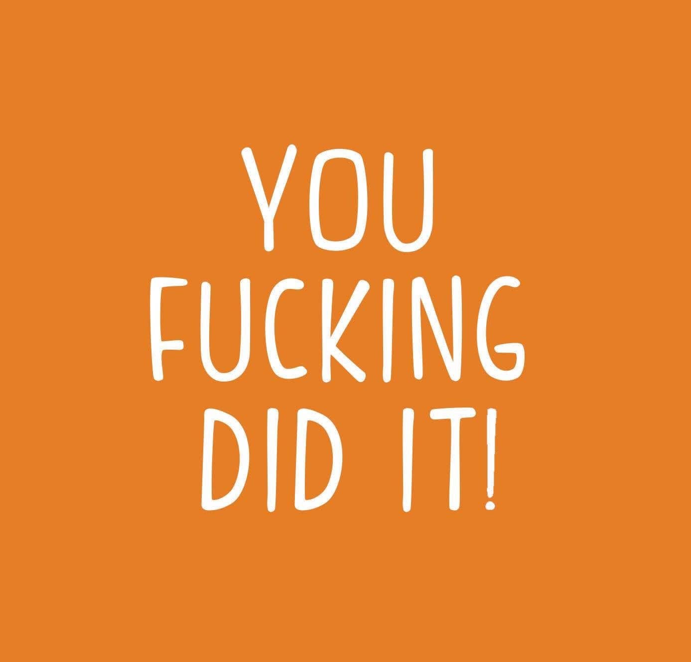 Very Pun Stuff - Wholesale Balloon - You Fuc*ing Did It! Balloon | Gag Graduation Gift | Funny Balloons | Funny Graduation Gift | Grad Gift Ideas | 2022 Graduation | 2022 Grad1