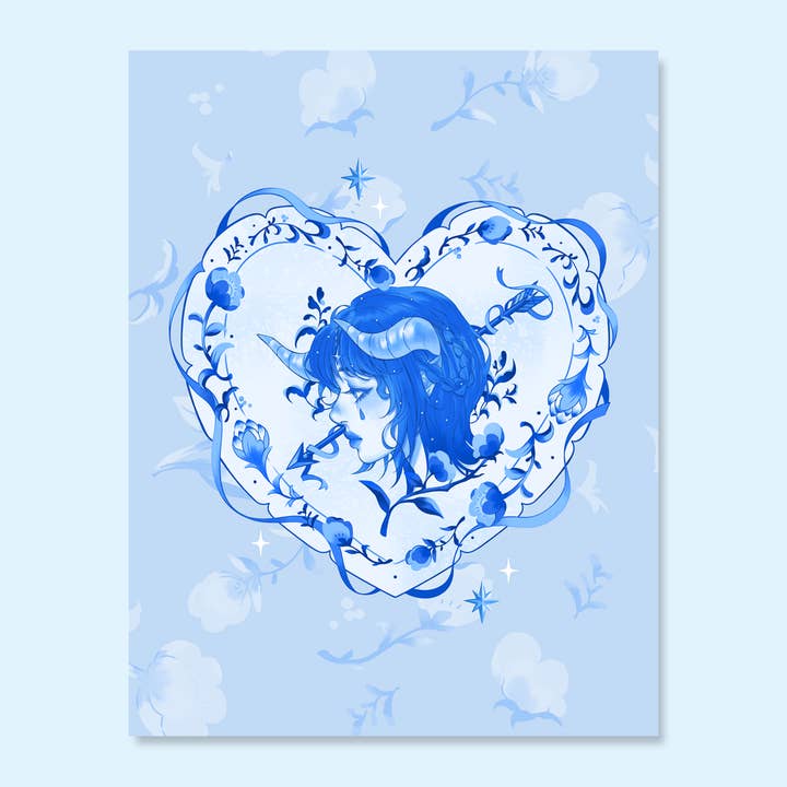 Blueming Swan Art Print & Postcard (2 SIZES) for wholesale by Prismono