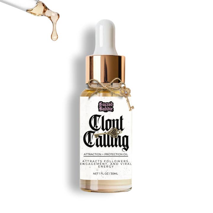 Clout Calling Oil™ | Olio Rituale, Olio Hoodoo, Olio di Attrazione per la vendita all'ingrosso da parte di Sacred Baddie Society