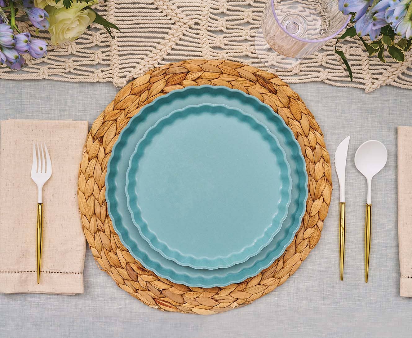 Sophistiplate - Wholesale Assorted Cutlery Set - Gold Bella Assorted Plastic Cutlery/36pc, Service for 124