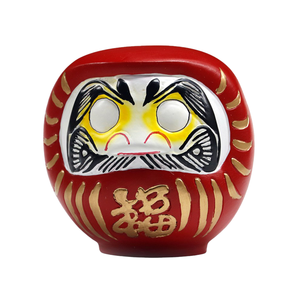 Urban Tokyo – wholesale Decorative figurine – 3.5 Inch Lucky Daruma Red Fortune Unpainted Eyes (1/36)4