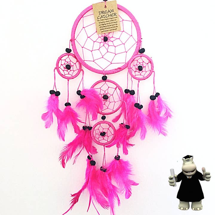 PINK ROUND DREAM CATCHER for wholesale by The Perfect Gift Shop UK Limited