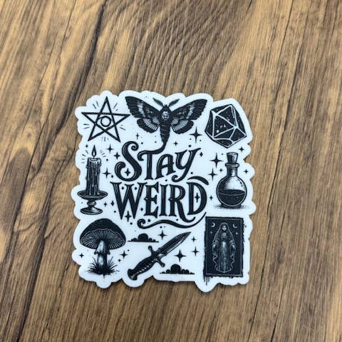 Briar layne - Wholesale Sign - Stay Weird Bookish Shelf Sitter Decor 1