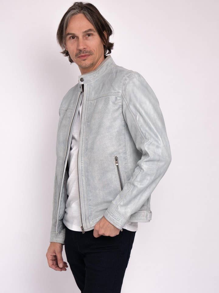 Amsterdam Heritage Men's - Wholesale Leather Jacket - Men's - Miller | Men's Rugged Urban Leather Jacket