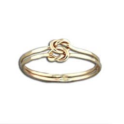 Mark Steel Jewelry - Wholesale Band/Stacked Ring - Love Knot Facet Ring
