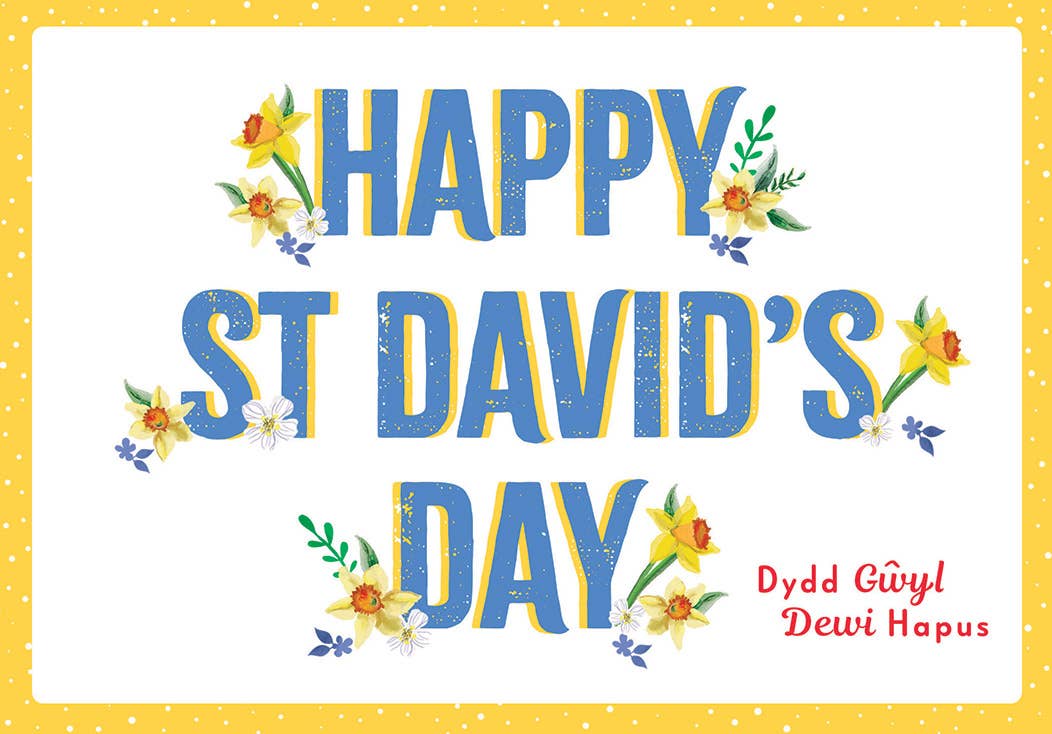 Piccadilly Greetings - Wholesale St. David's Day Card - St David's Day Card, Type & Daffs0