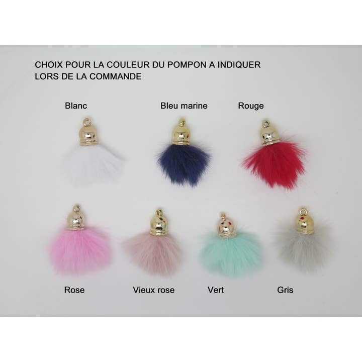 F de Bm créations - Wholesale Pendant/Charm Necklace - CUSTOMIZABLE PREGNANCY BALL IN FINE GOLD WITH 1311 TASSEL1