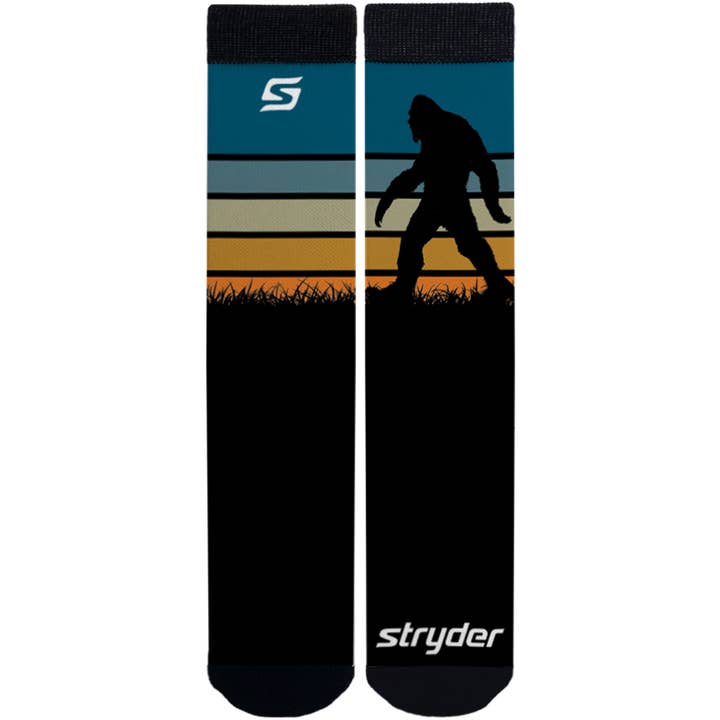 Stryder Gear - Wholesale Socks - Unisex - Bigfoot Sunset Silhouette