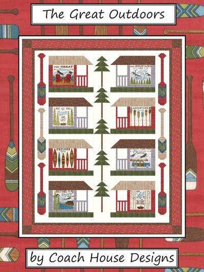 Motivo trapuntato The Great Outdoors per la vendita all'ingrosso da parte di Coach House Designs