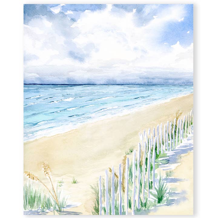 Our Spot on Inlet Watercolor Art Print for wholesale by Bridget Linstead Art