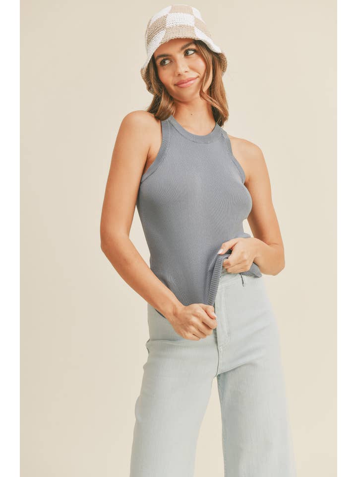 MIOU MUSE - Wholesale Tank Top - Women's - MMT1242 CLASSIC RIBBED TANK TOP