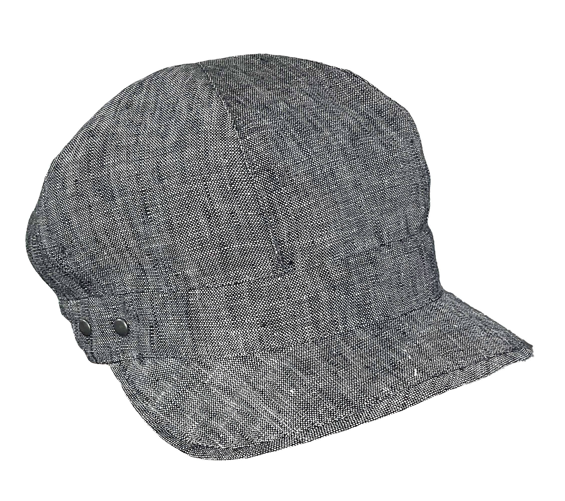 DCP Designs - Wholesale Newsboy/Schoolboy Hat - Women's - Linen Summer Cap, Newsboy style tie, Code HDC-L:11