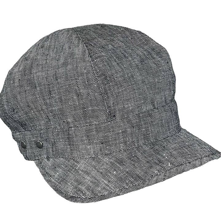DCP Designs - Wholesale Newsboy/Schoolboy Hat - Women's - Linen Summer Cap, Newsboy style tie, Code HDC-L:11