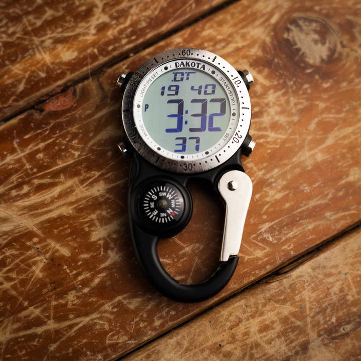 Dakota (Dakota Watch Company) – Großhandel Armbanduhr – Herren – Dakota Digital Clip – Herren-Taschenuhr, Schwarz, Kompass2