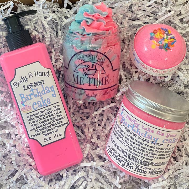 Mandatory Me Time – wholesale Handkräm – Festa som om det är din födelsedagstårta Hand- och kroppslotion4