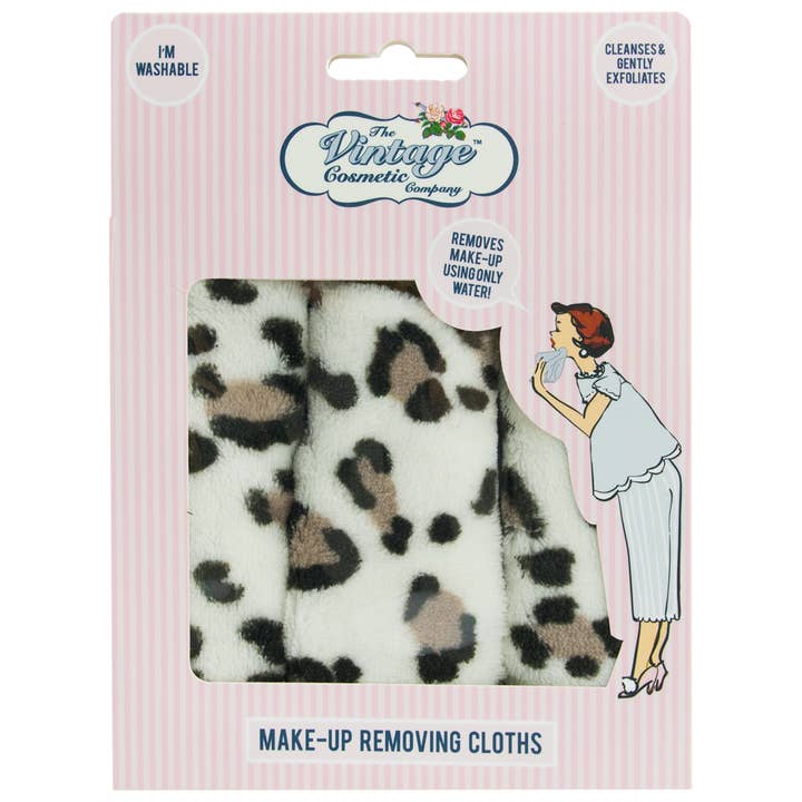 Beauty Pro - Wholesale Make-up remover - The Vintage Cosmetic Company Leopard Makeup Remover Cloths1