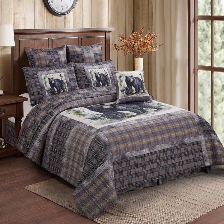 "Bear Family Panel" 3-Piece Designer Microfiber Quilt Set and other Purchase Wholesale donna sharp. Free Returns & Net 60 Terms on Faire trending on Faire.