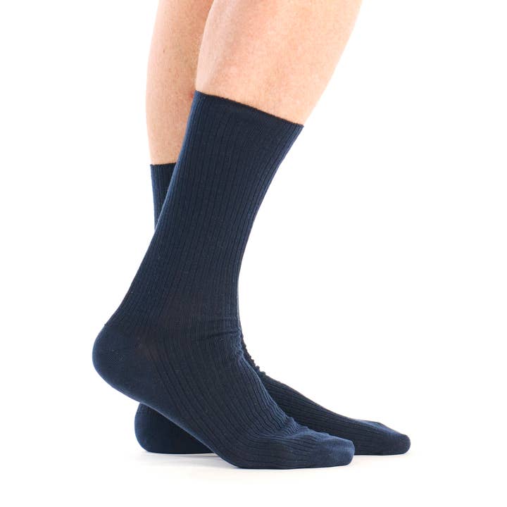 Calcetín de compresión marina con canalé para venta al por mayor de Pom de pin