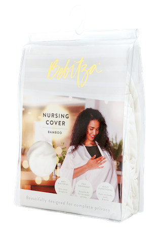 Bebitza - Wholesale Nursing Scarf - Maternity - Cream Bamboo Nursing Cover2