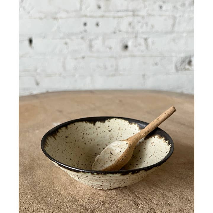 Gina DeSantis Ceramics - Wholesale Serving bowl - Luna Spoon and Mini Bowl Set