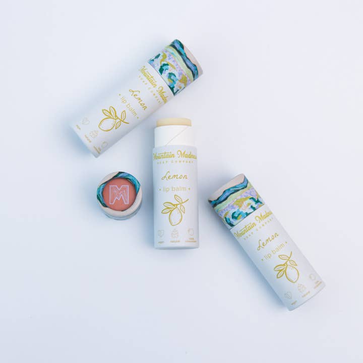 Lemon Lip Balm | Bright Citrus Flavor for wholesale by Mountain Madness Soap Co.