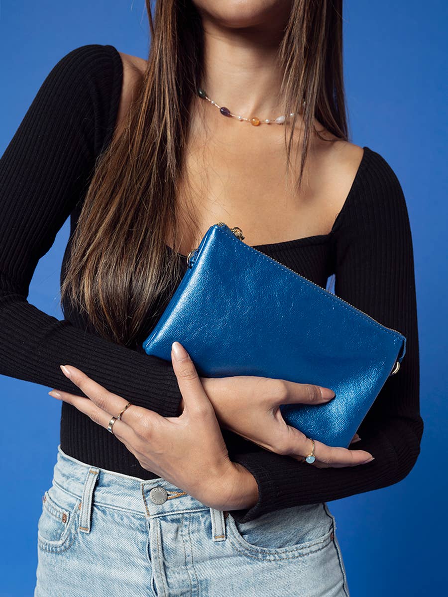 Jen & Co. - Wholesale Crossbody Bag - Women's - M013 Riley Monogrammable 3 Compartment Crossbody/Wristlet105