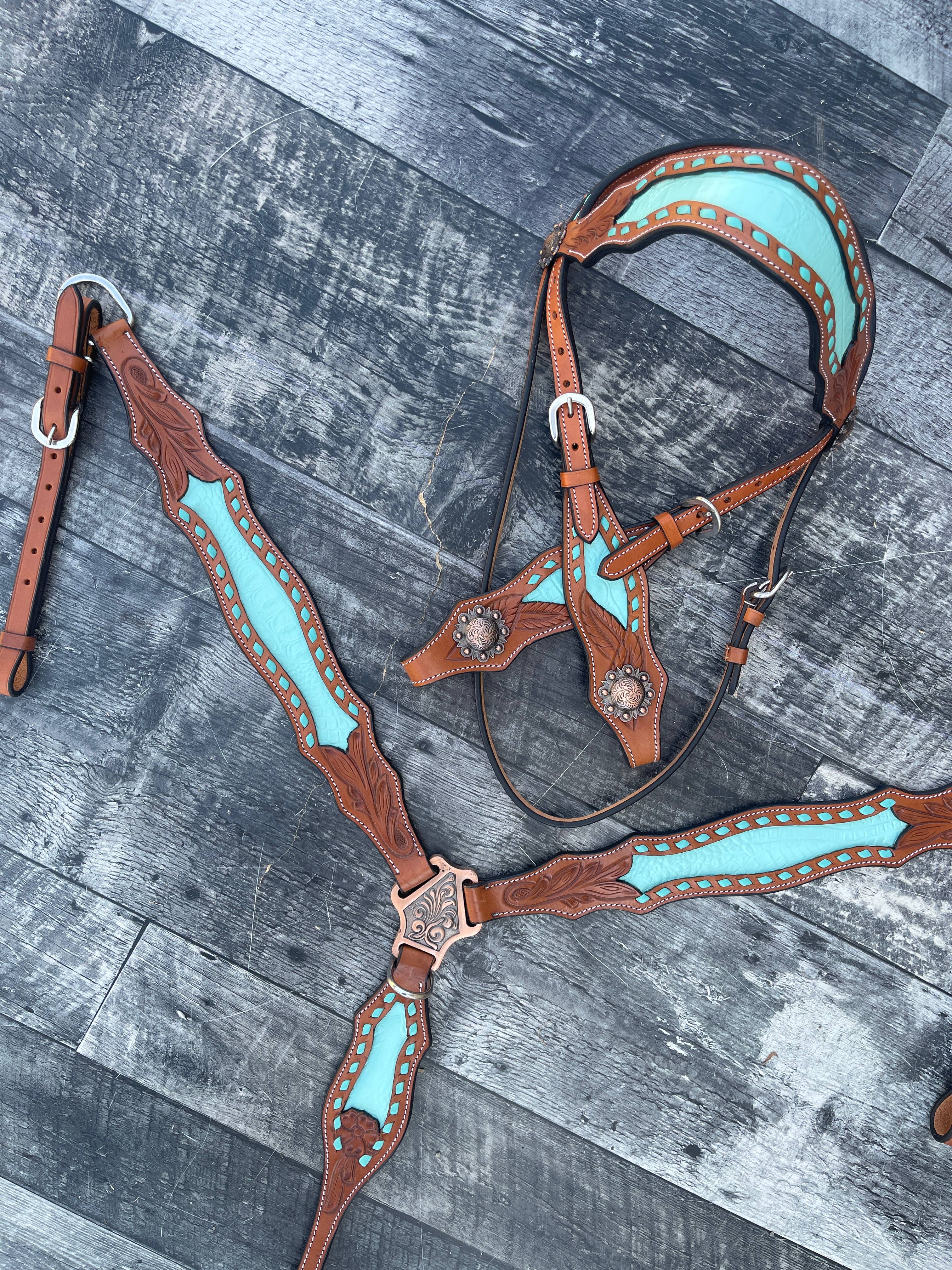 Schulz Equine - Wholesale Horseback Riding Gear - Bonanza Headstall and Breast Collar Set8