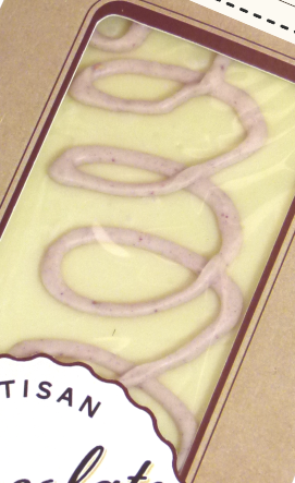 Hames Chocolates – wholesale Chocolate bar – UK ONLY White Artisan Bar Fizzy Wine Strawberry Twist1