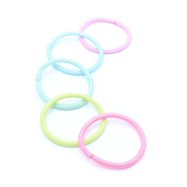 Inca UK - Wholesale Hair Tie - Elastics - Pastels - Card of 10 - 4mm Thick1