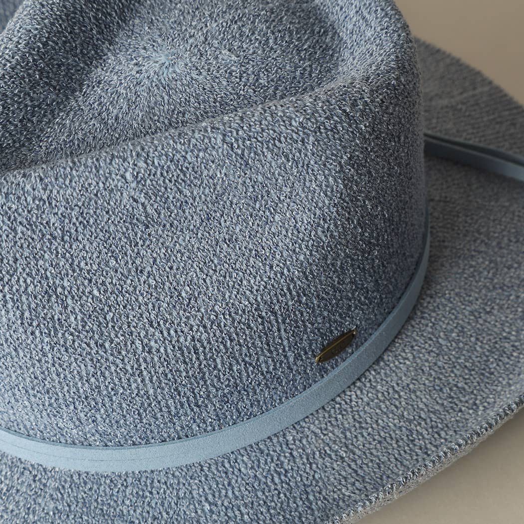 Fashion City – wholesale Cowboy Hat – Women’s – Solid Color Terry Cloth Cowboy Panama Adjustable Sun Hat
7