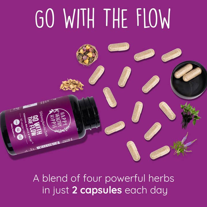 Happy Healthy Hippie - Wholesale Oral Supplement/Vitamin - Go With The Flow Hormone Balance Supplement5