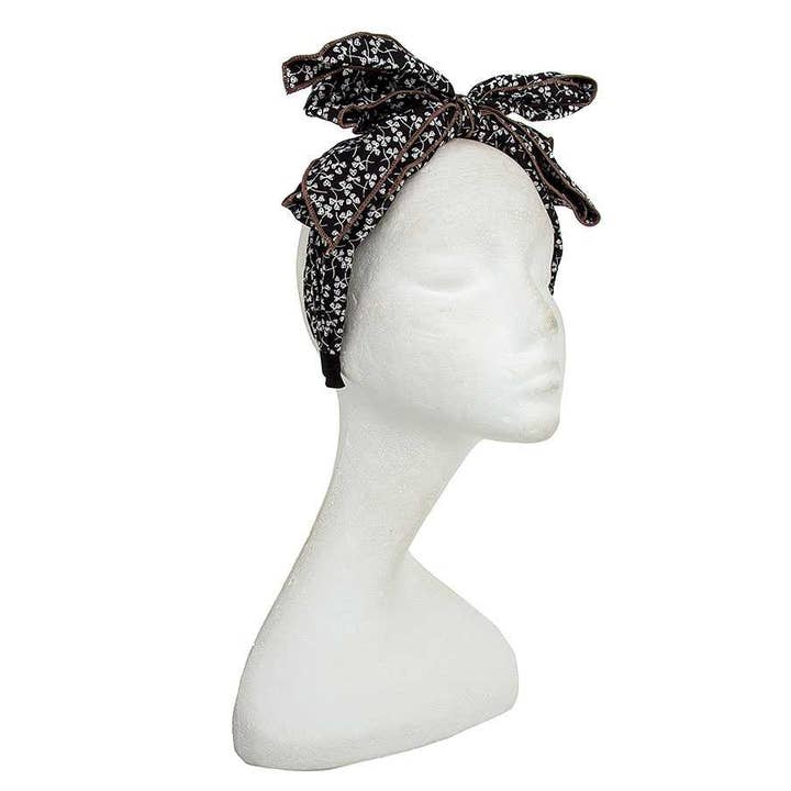 anbfashion – Engroshandel Pandebånd - Dame – KLØVER PRINT BUE PANDEBÅND 660