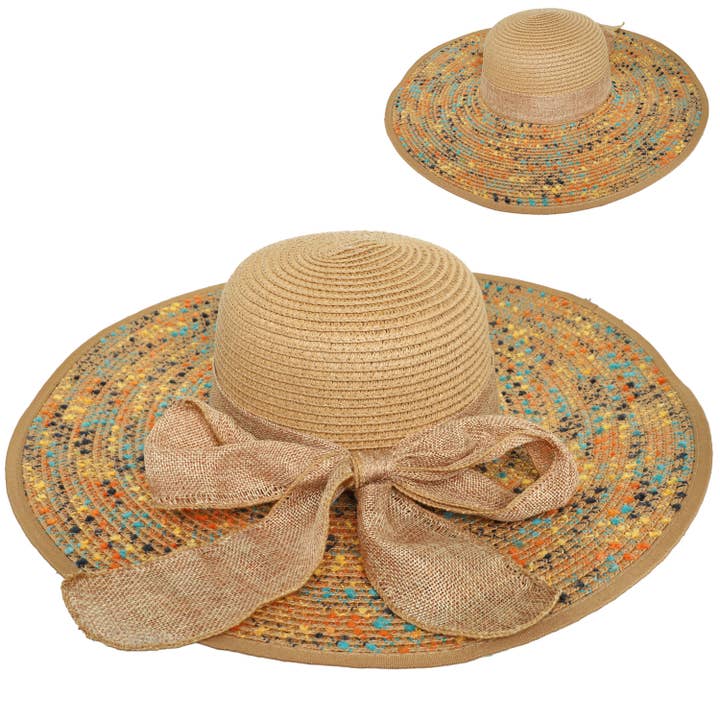 SP Sophia Collection - Wholesale Straw Hat - Women's - Floppy Oversized Wide Brim Straw Woven Sun Hat 8