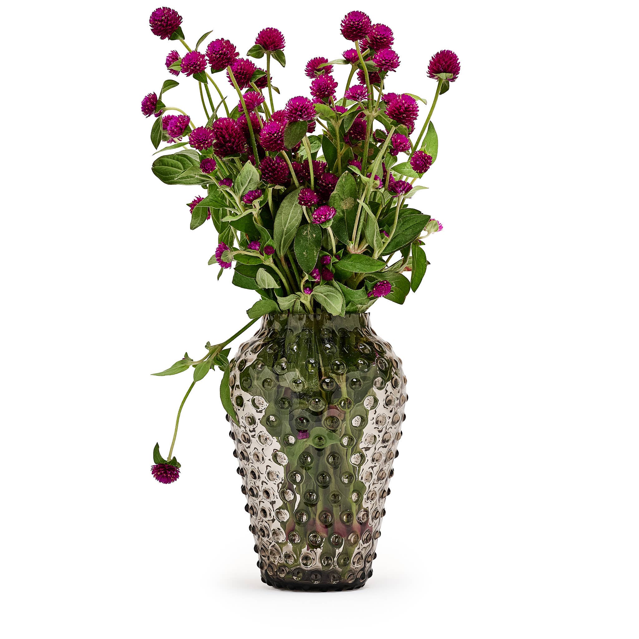 Maure Luxury Gifts - Wholesale Vase - Hobnail Vase | Smoky Amaro | Barrel | Bohemian Crystal1