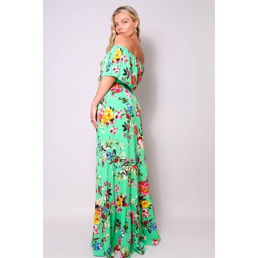 CEFIAN FASHION - Wholesale Dress - Women's - LOVE ME A LULU TIERED RUFFLE MAXI DRESS4