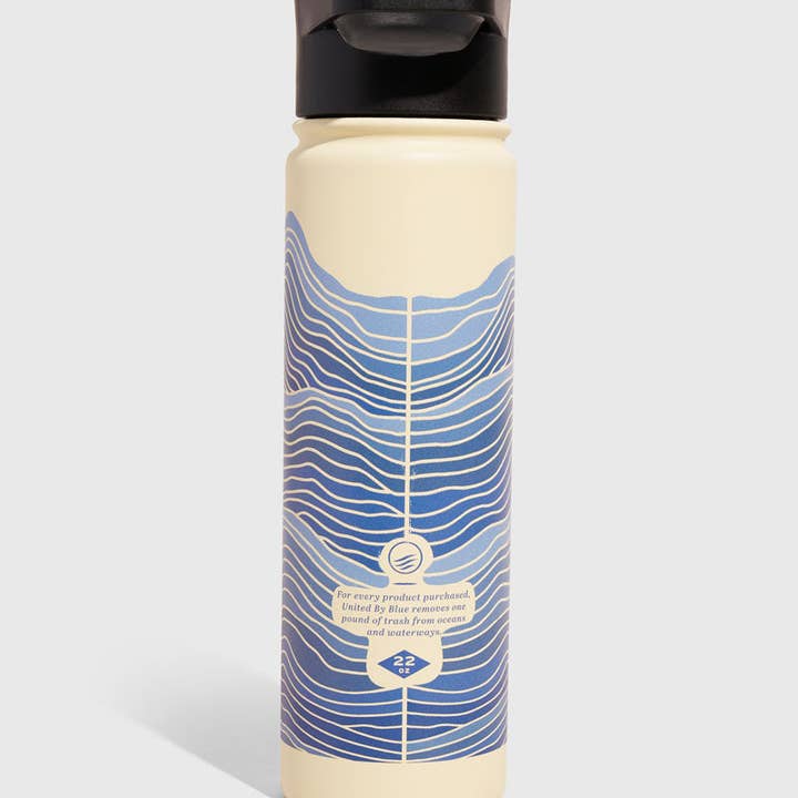 United By Blue - Wholesale Water Bottle - Insulated Steel Bottle 22 Oz.10