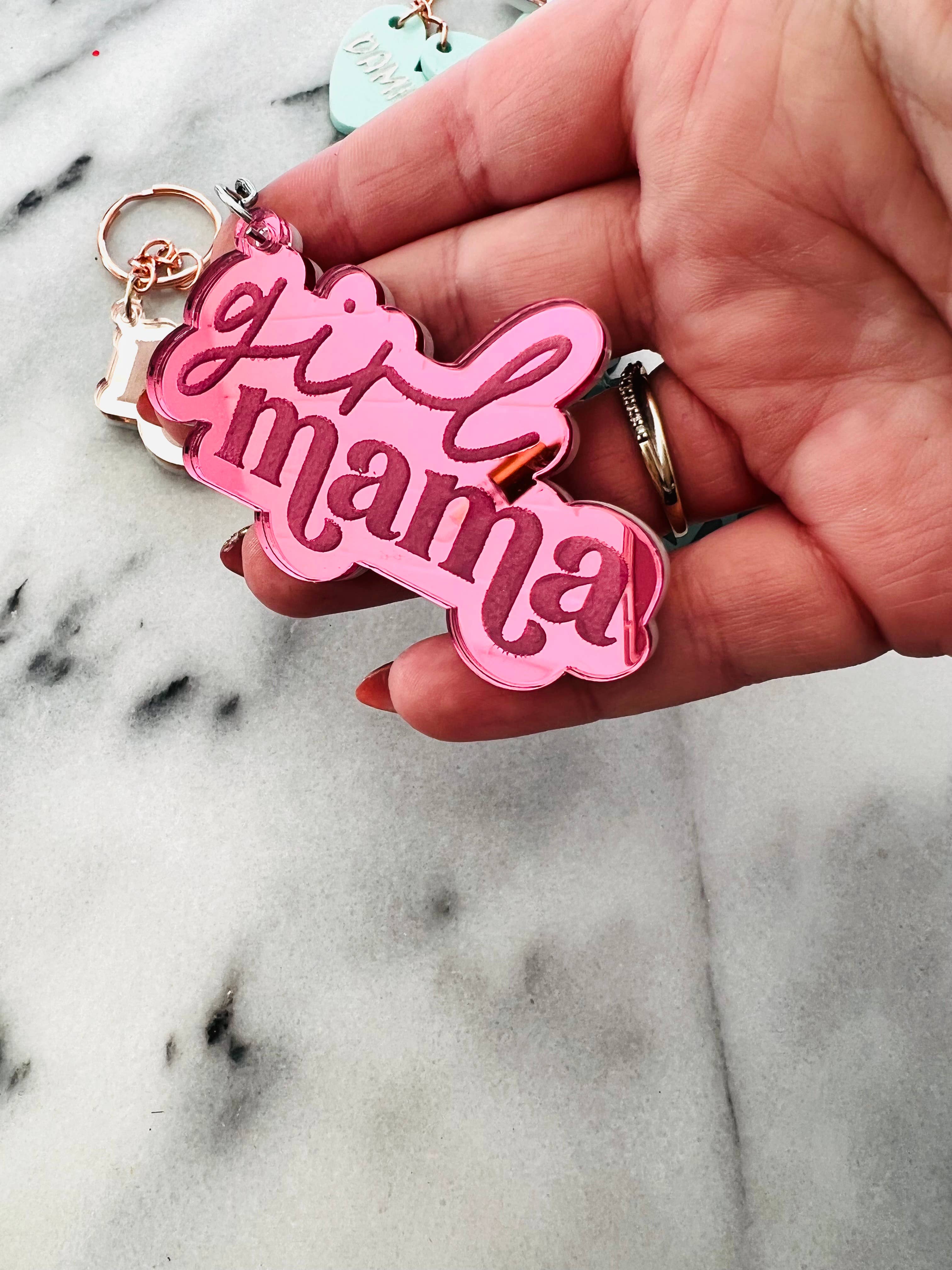 Luxe designs - Wholesale Sleutelhanger - Dames - Mama, Nana, Oma gegraveerde acryl sleutelhanger3