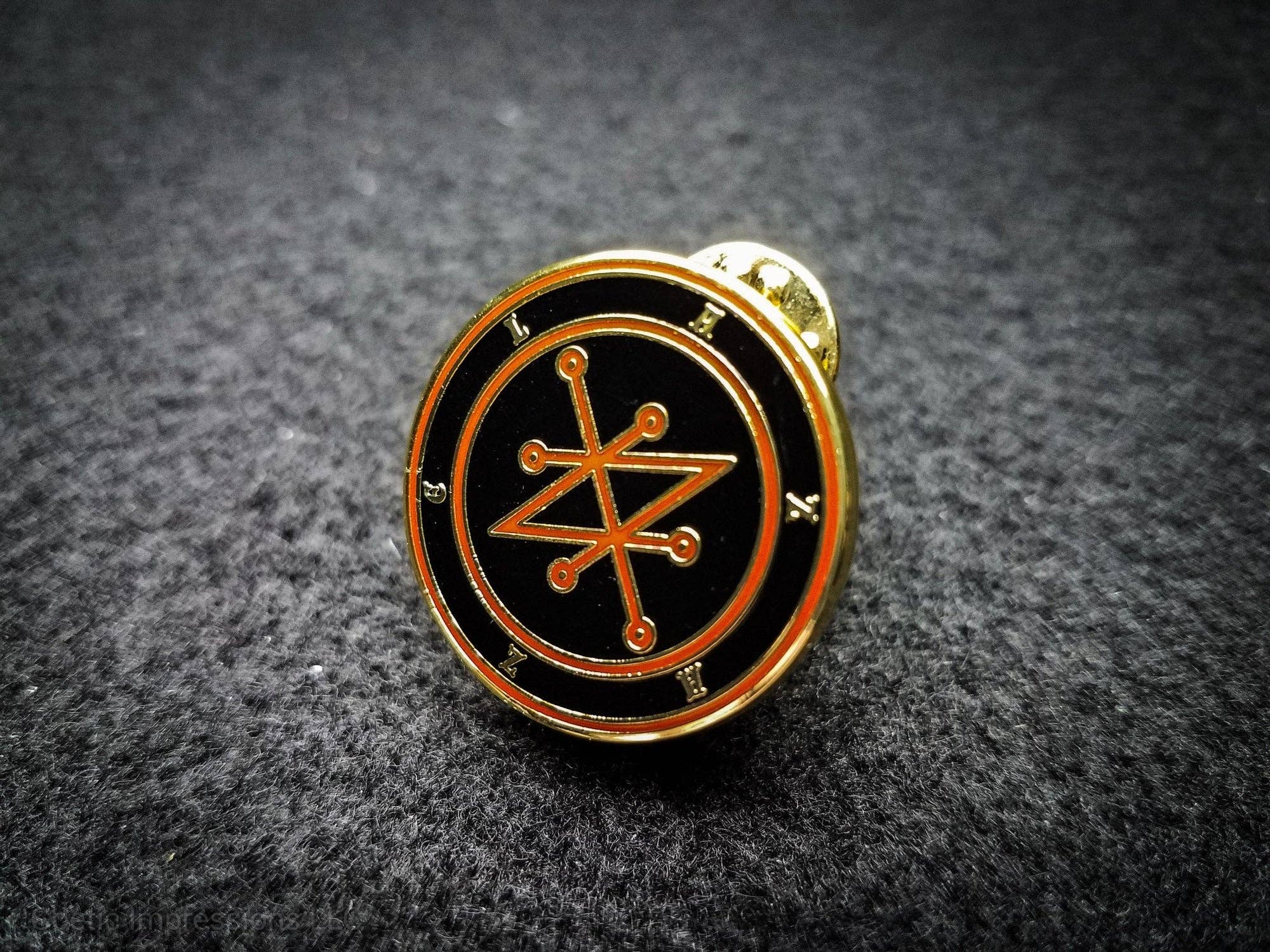 Goetic Impressions - Wholesale Lapel Pin/Button - Azazel Sigil Hard Enamel Pin10